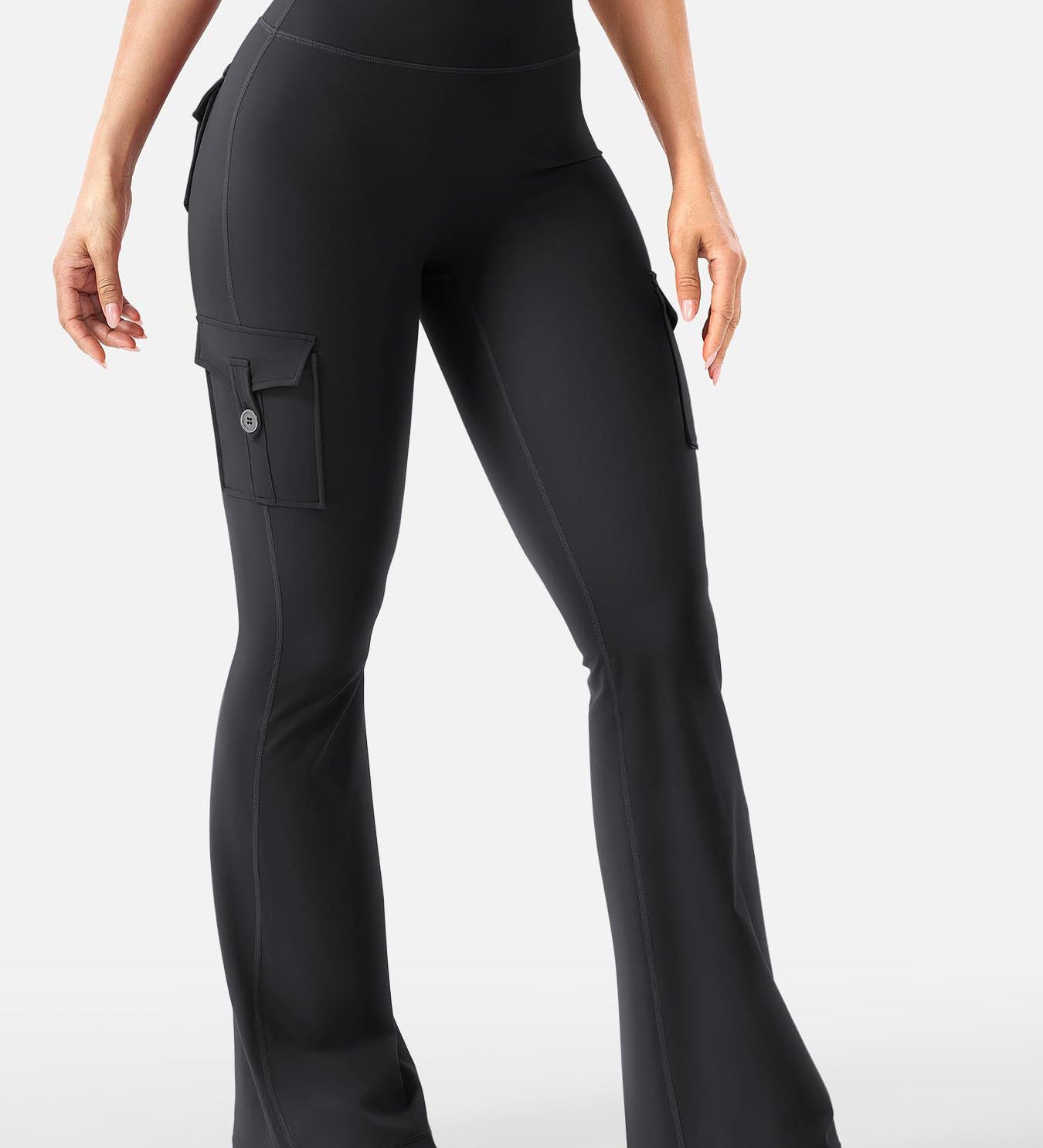 High Waisted Stretch Butt Lifting Cargo Leggings
