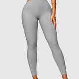 High Waist Ribbed Waistband Seamless Butt Lifting Yoga Leggings