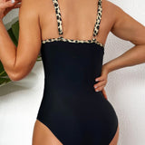 Sexy Deep V Mesh Backless One Piece Shapewear Swimsuit