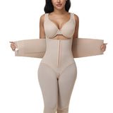 Double Compression Tummy Control Mid-length Shapewear with Detachable Waist Trainer