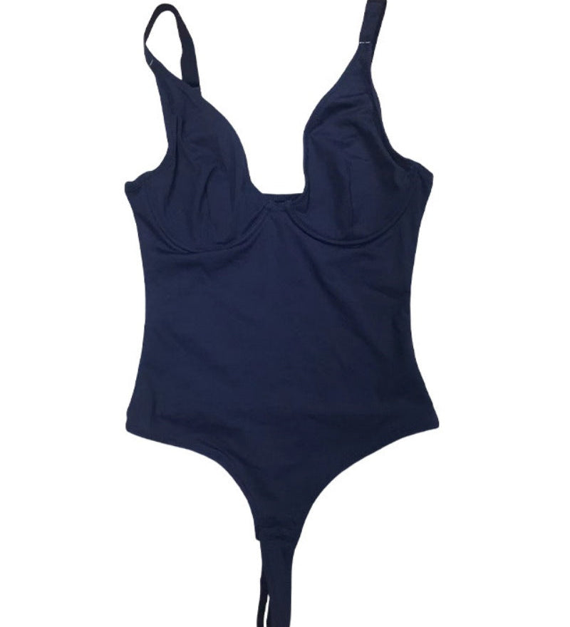 Compression Deep V Tummy Control Seamless Shapewear Bodysuit