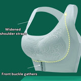 Seamless Front Buckle Push up Wireless Bra Correcting Hunchback