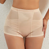 Mesh Tummy Control Butt Lift Smoothing Shaping Shorts With Sponge Pad