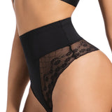 High Waist Large Size Lace Seamless Tummy Control Panties