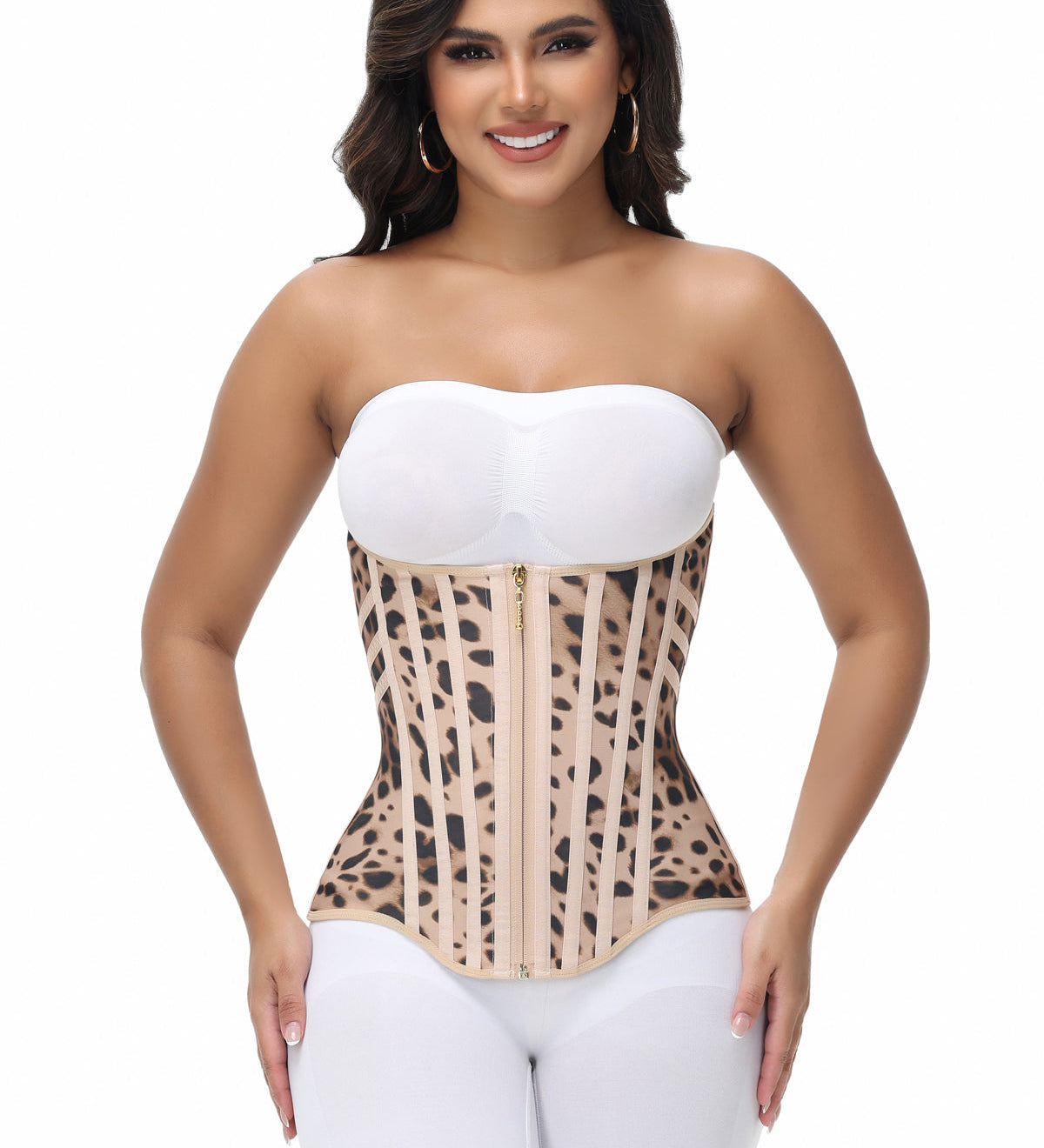 Sorelyne® Girdles Colombianas 3 Row Hook and Eye Front Zipper Waist Trainer