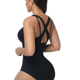 Sorelyne® Wide Straps V Neck Tummy Tuck Shapewear Bodysuit