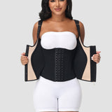 Full Coverage Double-Layer Tummy Control Waist Trainer Vest  With Bra