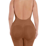 Seamless Backless Mid Length Tummy Control Shapewear Bodysuit