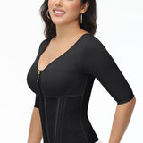 Sorelyne® Girdles Colombianas High Compression Half Sleeves V Neck Waist Trainer