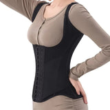 Girdles Colombianas Double Layer Tummy Control Steel Boned Waist Trainer Vest