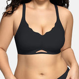 Women's Solid Seamless Breathable Wireless Push Up Bra