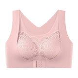 Seamless Front Buckle Push up Wireless Bra Correcting Hunchback