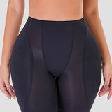 Mesh High Waisted Hip Lifting Shaping Shorts With Sponge Pad