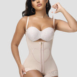 Sorelyne® Heart Pattern Zipper Briefs Shapewear Bodysuit (Pre-Sale)