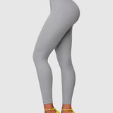 High Waist Ribbed Waistband Seamless Butt Lifting Yoga Leggings