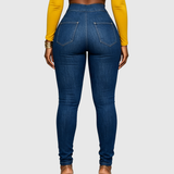 High Waist Stretch Butt Lifting Skinny Fit Jeans