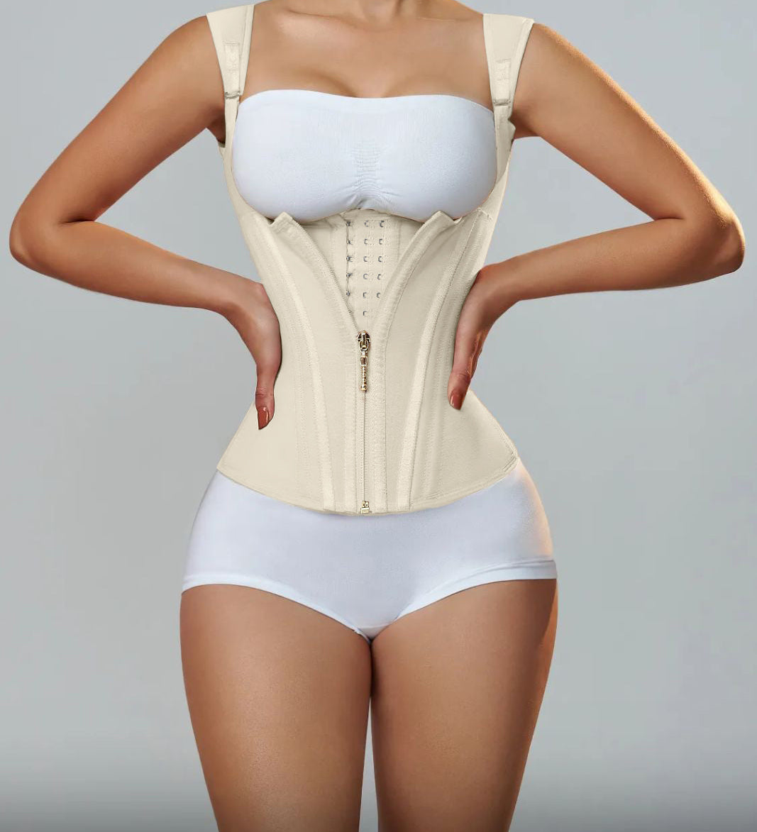 Waist Trainer for Women Body Shaper Corset Vest Tank Top with Steel Bones