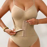 Waist Enhanced Double Layer Tummy Control Shapewear Bodysuit