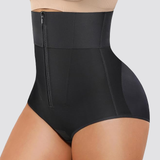 High Waist Zipper Tummy Control Butt Lifting Shaper Shorts