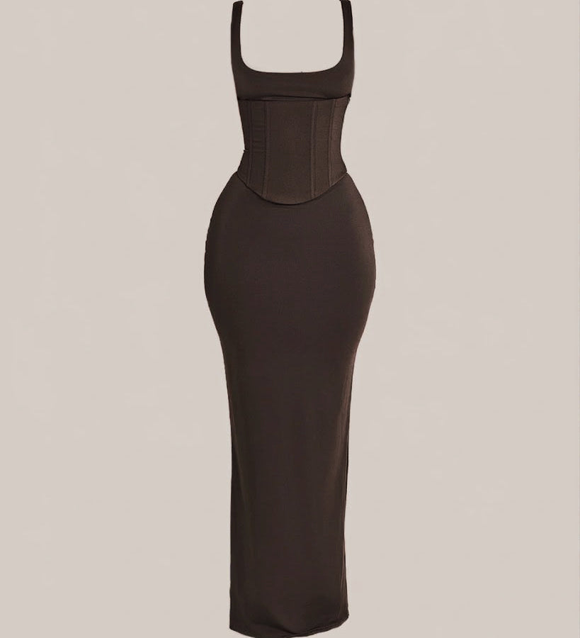 Hourglass Figure Body Shaper The Corset Maxi Dress Two-Piece Set