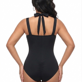 Neckband style Butt Lift One-Piece Swimsuit