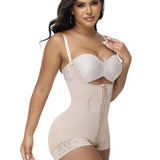 Sorelyne® Heart Pattern Zipper Briefs Shapewear Bodysuit (Pre-Sale)