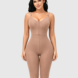 High Compression Adjustable Strap Zipper Mid Thigh Full Body Shapewear