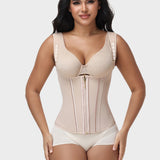 Adjustable Strap Double Compression Hourglass Zipper Waist Trainer Vest