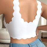 Front Hook Lace Scalloped Edge Plus Size Shapewear Bra