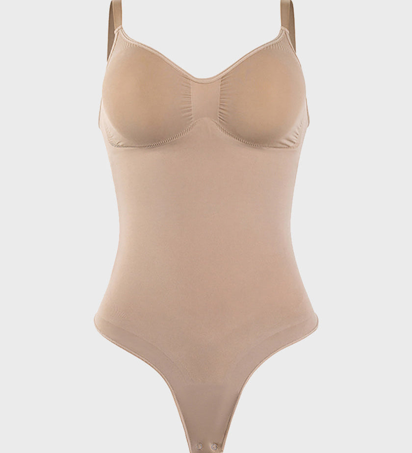 Seamless Tummy Control Sliming Shaping Thong Bodysuit