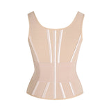 Double Compression Wide Adjustable Strap Waist Trainer Zipper Shaping Vest
