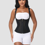 Full Coverage Double-Layer Tummy Control Waist Trainer Vest  With Bra