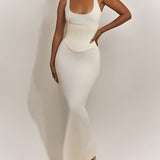 Hourglass Figure Body Shaper The Corset Maxi Dress Two-Piece Set