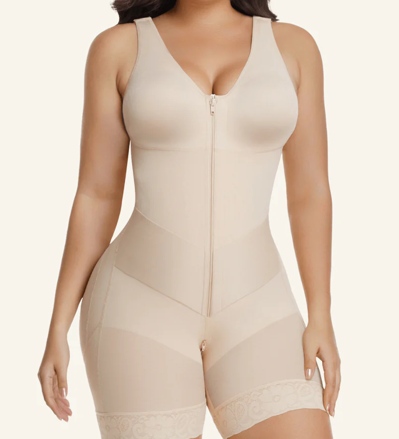 V-shape Shaping Stretch Band Tummy Control Full Body Zipper Shaper