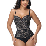 Sorelyne® Built In Bra Lace Floral Tummy Tuck Bodysuit