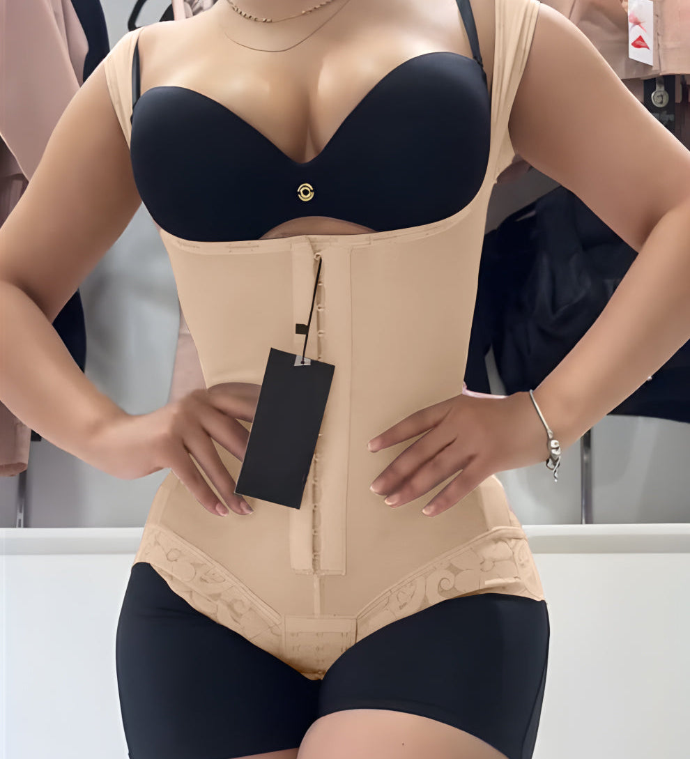 Open Bust Tummy Control Girdles Colombianas Butt Lift Body Shaper