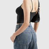 Adjustable Thin Strap Square Neck Padded Seamless Cami Tank Top