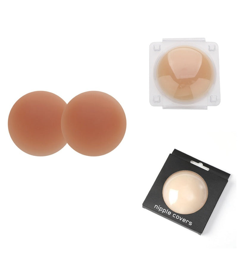 Glue Free Self Adhesive Solid Invisible Seamless Nipple Covers