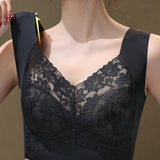 Widen Straps Lace Seamless Breathable Wire Free Vest Bra