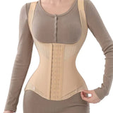 Girdles Colombianas Double Layer Tummy Control Steel Boned Waist Trainer Vest