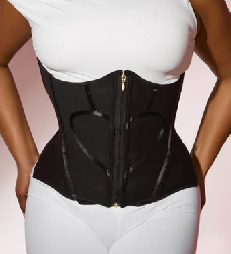 Sorelyne® Hourglass Heart Pattern Waist Trainer Bone Tummy Control Corset