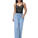 Sorelyne® Sexy Lace Floral Hip Lift Shapewear Bodysuit