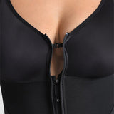 Full-Body Compression Girdle Shaper with Mesh Thigh Panels