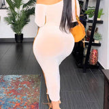 Sexy Breathable Off Shoulder Slim Fit Dress for Women