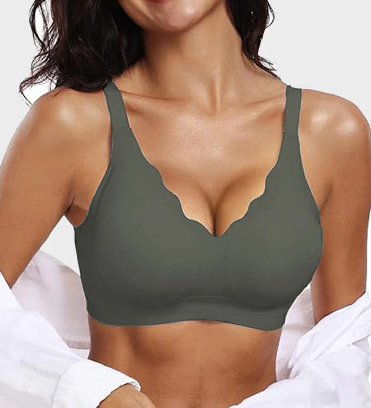 Women's Seamless Breathable Wire Free Comfort Push Up Bra
