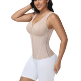 Sorelyne® Corset Vest with Padded Bra Front Zipper Waist Trainer
