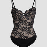 Sorelyne® Built In Bra Lace Floral Tummy Tuck Bodysuit
