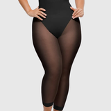 Seamless Tummy Control Butt-Lifting Shaping Mesh Capri Leggings