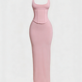 Hourglass Figure Body Shaper The Corset Maxi Dress Two-Piece Set