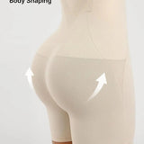 High Waist Wide Waistband Tummy Control Shaping Shorts Seamless Butt Lifter Thigh Shaper